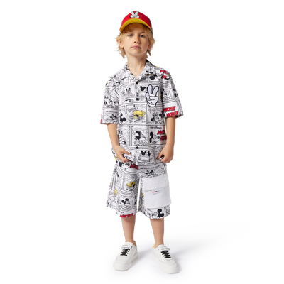 Bermudas em tela de algod&atilde;o MARC JACOBS BOY