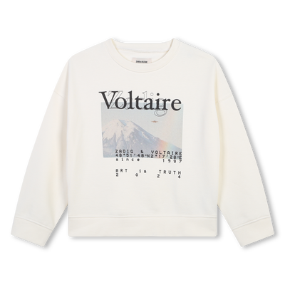 Sweatshirt em molet&atilde;o ZADIG & VOLTAIRE GIRL