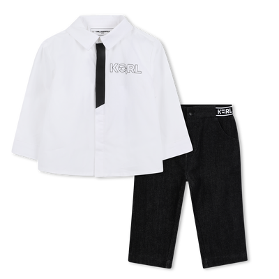 Conjunto de camisa e calça KARL LAGERFELD KIDS BOY