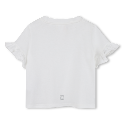 T-shirt com folhos GIVENCHY GIRL