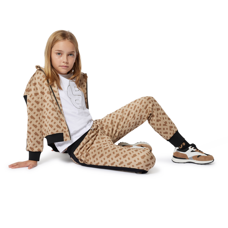 Cardigã em jacquard com capuz BOSS 
                    GIRL