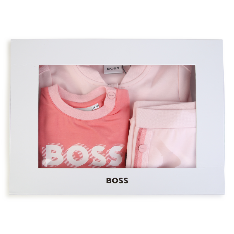 T-shirt, calças e cardigan BOSS 
                    GIRL