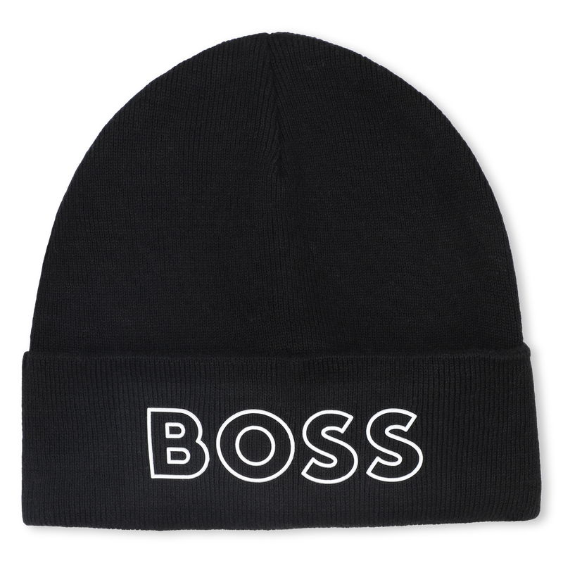 Chapéu de malha com logotipo BOSS 
                    BOY