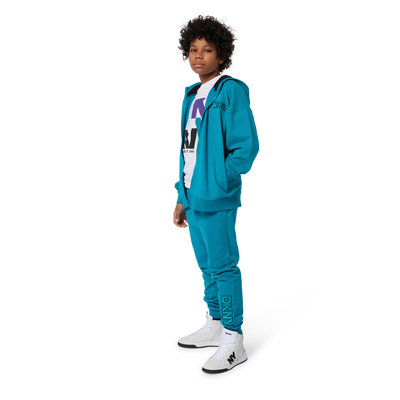 T-shirt manga curta de algodão DKNY BOY