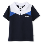 Polo com blocos de cor BOSS 
                    BOY