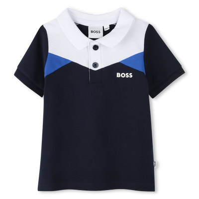Polo com blocos de cor BOSS BOY