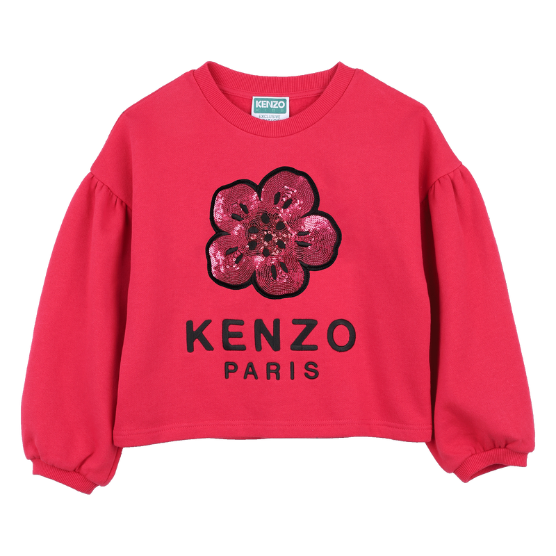 Moletom de manga comprida balão KENZO KIDS 
                    GIRL