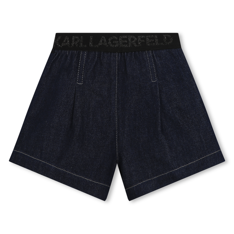 Calções de ganga e t-shirt KARL LAGERFELD KIDS 
                    GIRL