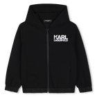 Cardigan  com capuz KARL LAGERFELD KIDS 
                    BOY