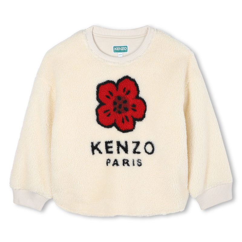 Moletom de lã fofa KENZO KIDS 
                    GIRL