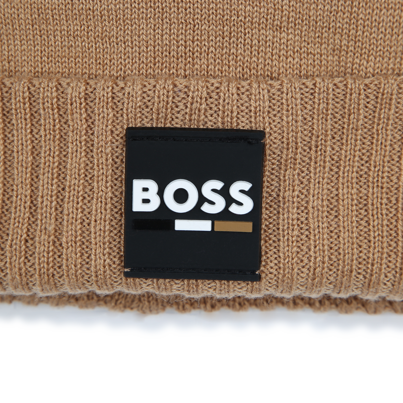 Knitted Fold-Up Beanie BOSS 
                    BOY