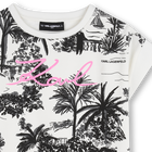 Vestido de manga curta KARL LAGERFELD KIDS 
                    GIRL