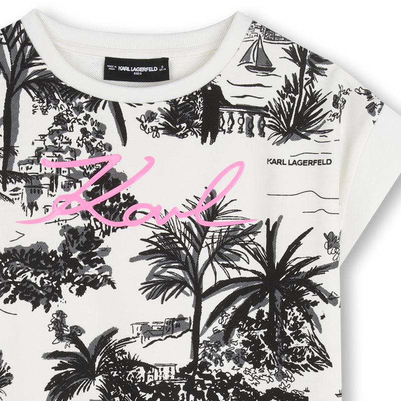 VESTIDO DE MANGA CURTA KARL LAGERFELD KIDS 
                        GIRL