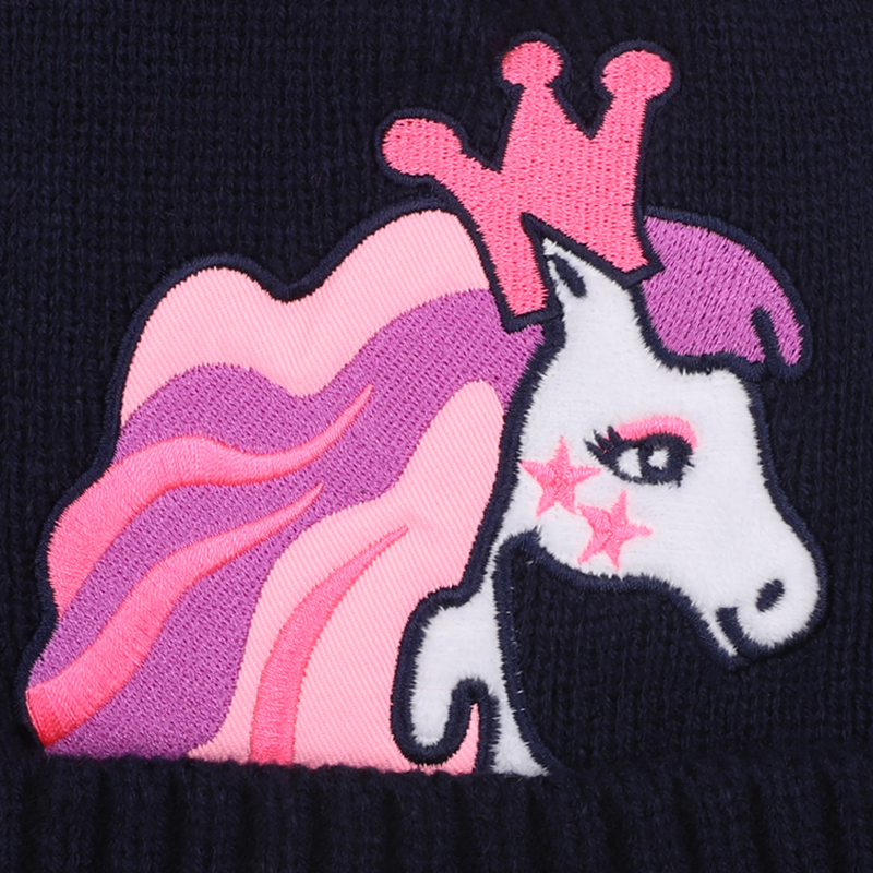 Gorro de malha com pompom BILLIEBLUSH 
                    GIRL