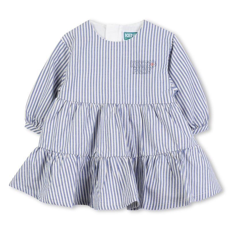 Vestido de manga comprida bufante KENZO KIDS 
                    GIRL