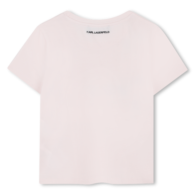 T-shirt de manga curta KARL LAGERFELD KIDS 
                        GIRL