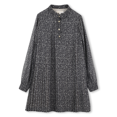 Vestido plissado de manga comprida MICHAEL KORS GIRL