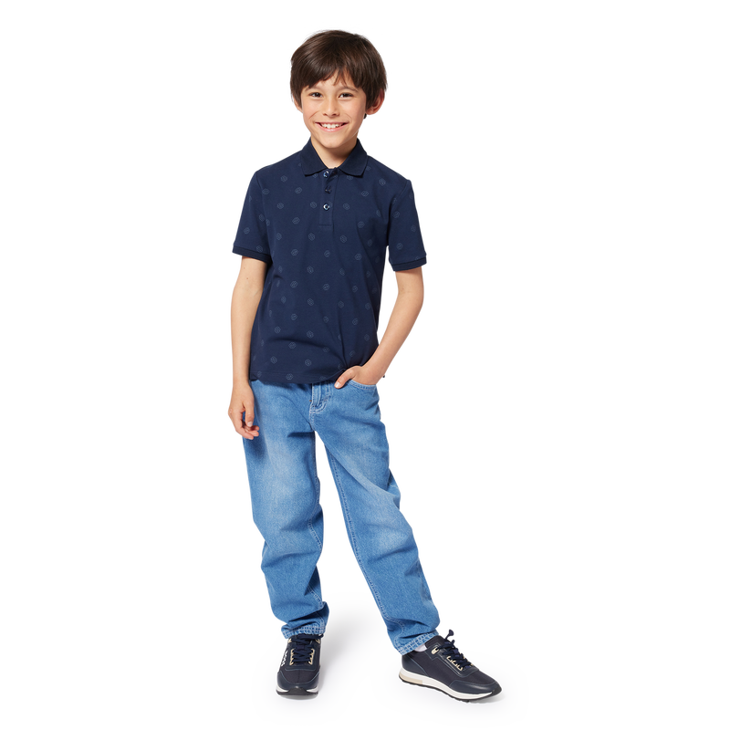 Polo corte direito estampado BOSS 
                        BOY