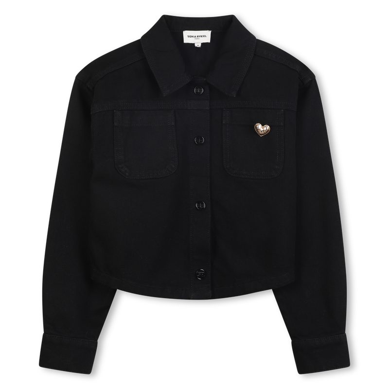 Sobre a camisa jeans SONIA RYKIEL 
                    GIRL