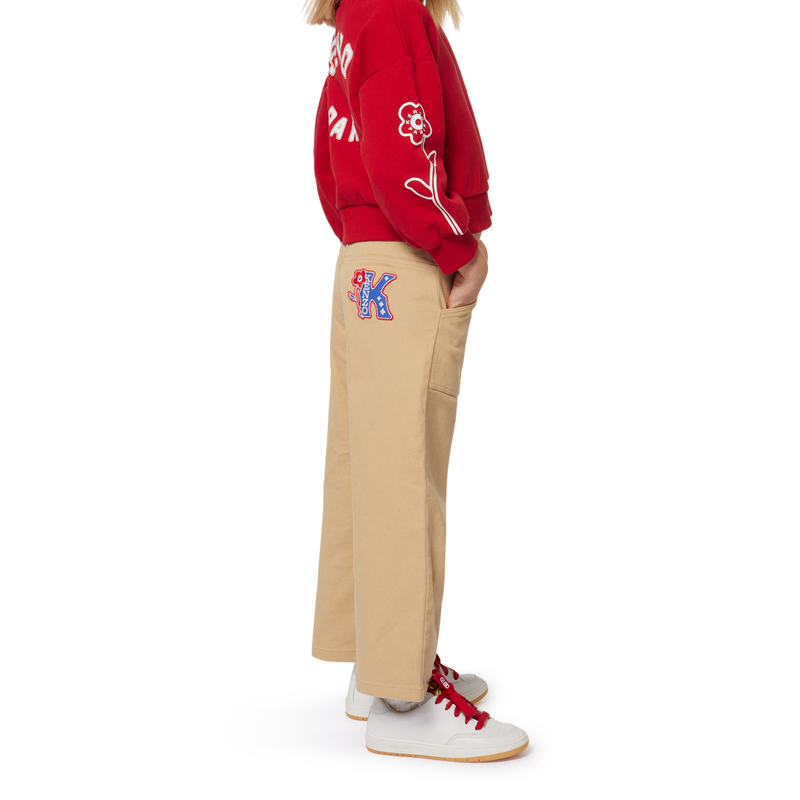 Sweatshirt em molet&atilde;o algod&atilde;o KENZO KIDS 
                        GIRL