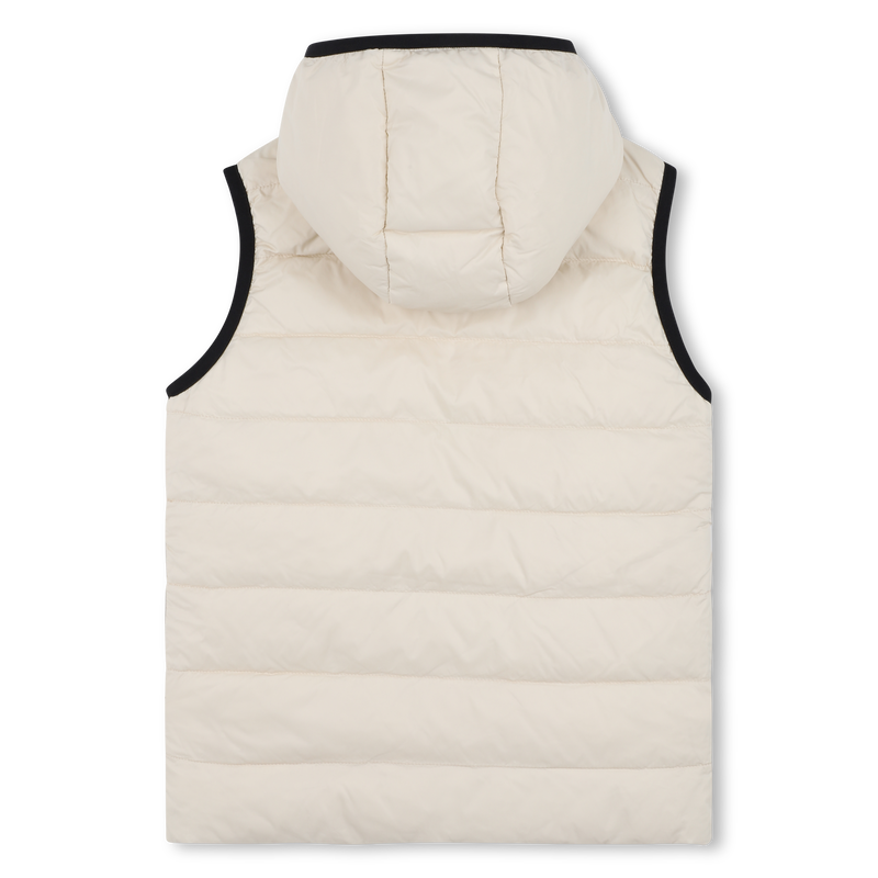 Casaco acolchoado com capuz efeito flano BOSS 
                        BOY