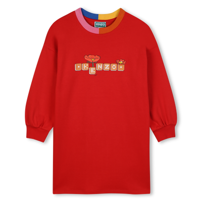 Vestido de mangas longas KENZO KIDS GIRL