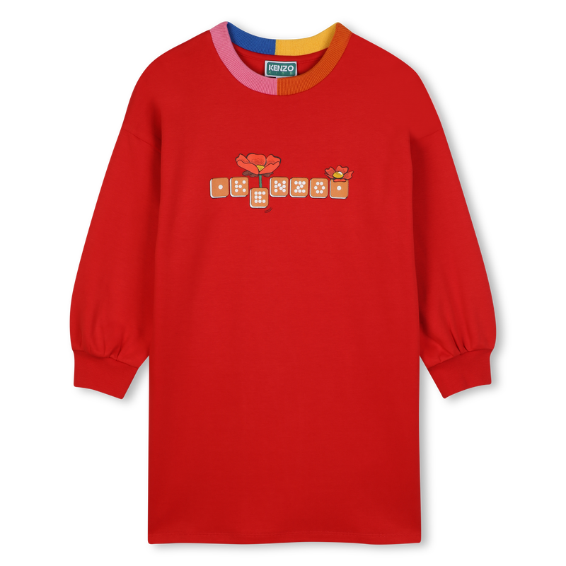 Vestido de mangas longas KENZO KIDS 
                        GIRL