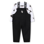Conjunto de macac&atilde;o e camiseta KARL LAGERFELD KIDS 
                    BOY