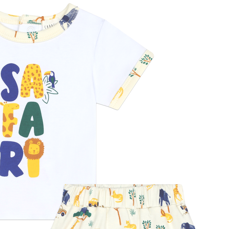 T-shirt e calções em algodão CARREMENT BEAU 
                    BOY