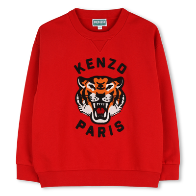 Moletom de l&atilde; n&atilde;o escovada KENZO KIDS BOY