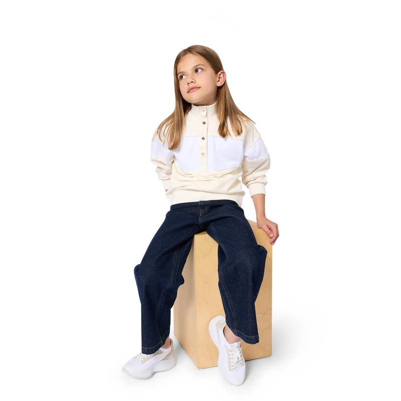 JEANS COM FECHO ZIP BOSS 
                        GIRL