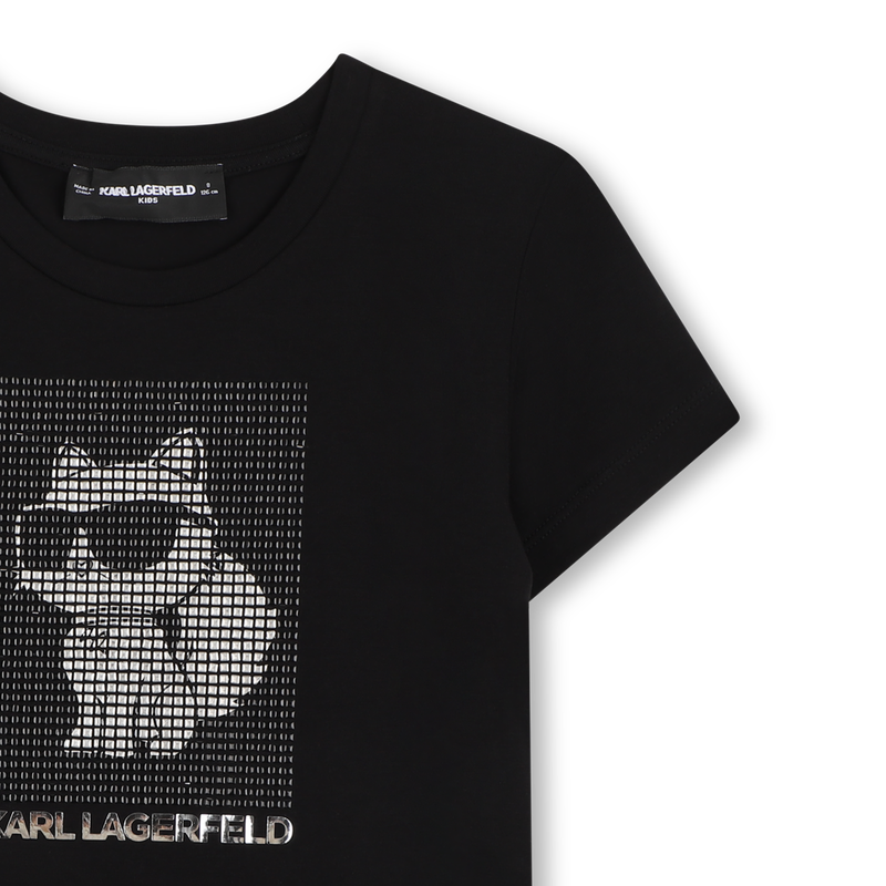 T-SHIRT DE MANGA CURTA KARL LAGERFELD KIDS 
                        GIRL