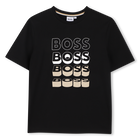 T-shirt de manga curta, PRETO, hi-res