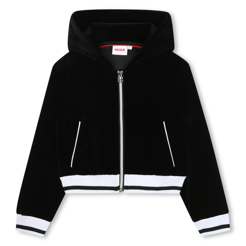 Cardigan com capuz HUGO 
                    GIRL