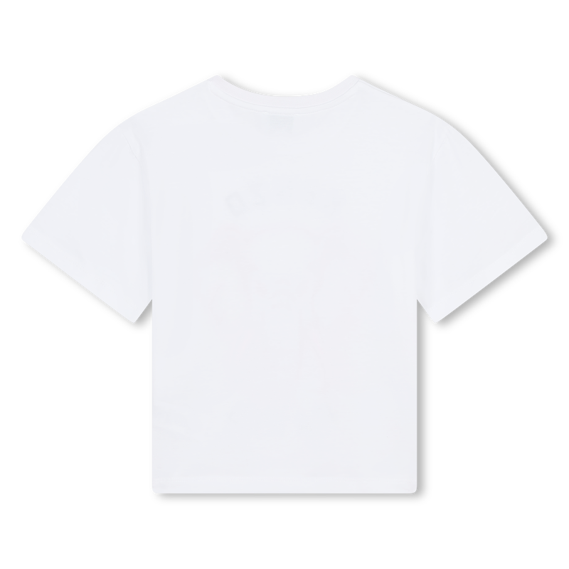 Printed Cotton T-Shirt KENZO KIDS 
                    GIRL