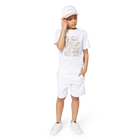 T-shirt manga curta em algod&atilde;o BOSS 
                    BOY