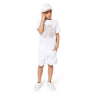 T-shirt manga curta em algod&atilde;o BOSS BOY