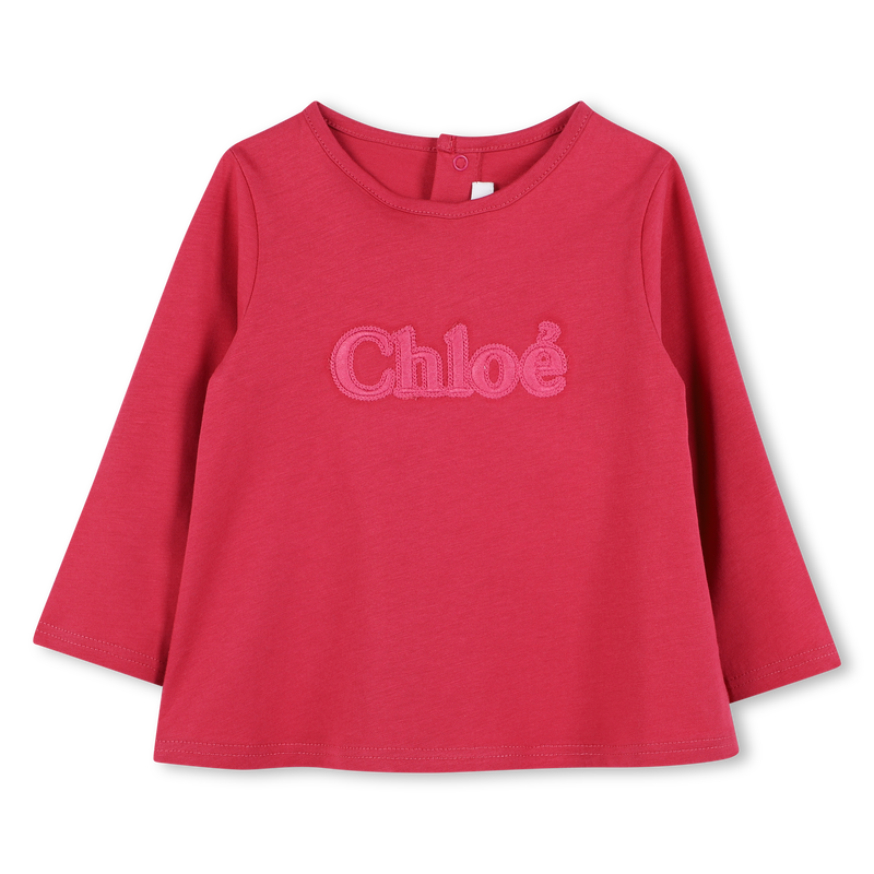 T-shirt com logótipo bordado CHLOE 
                    GIRL