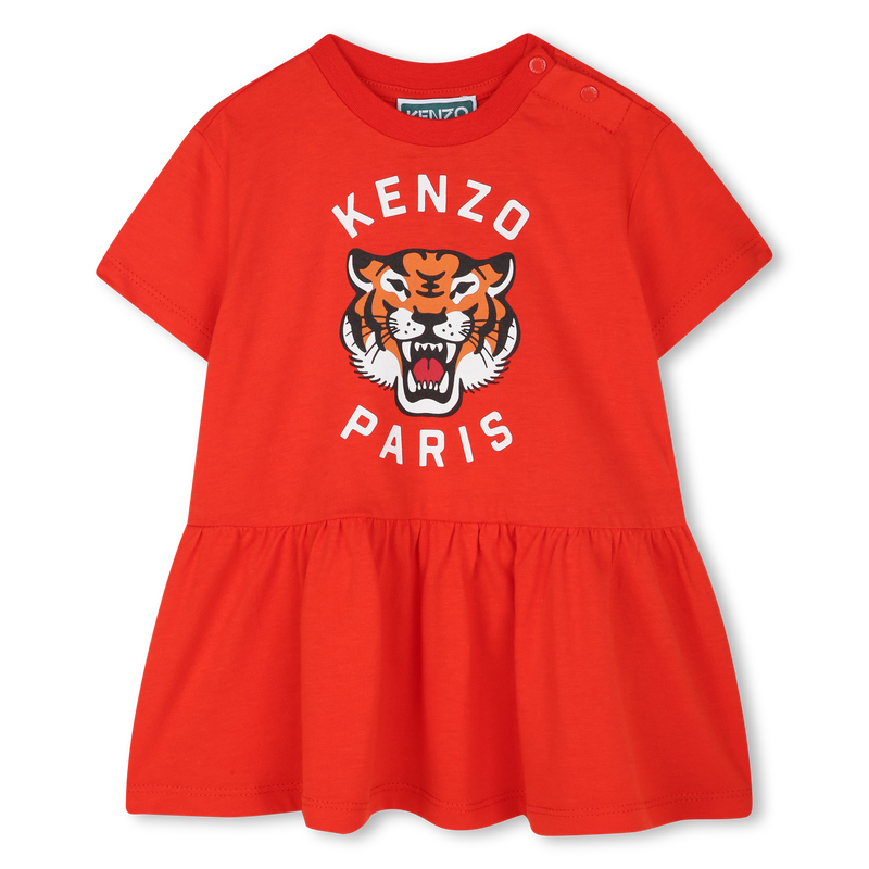 Vestido de manga curta KENZO KIDS 
                        GIRL