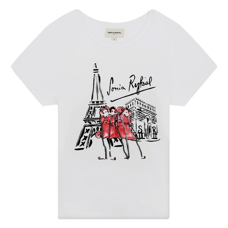 T-shirt com estampa à frente SONIA RYKIEL 
                    GIRL