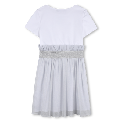 VESTIDO BI-MATERIAL MANGA CURTA KARL LAGERFELD KIDS GIRL