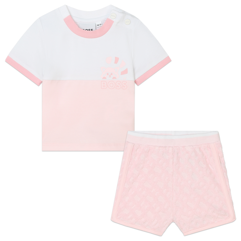 Conjunto calções e t-shirt BOSS 
                    GIRL