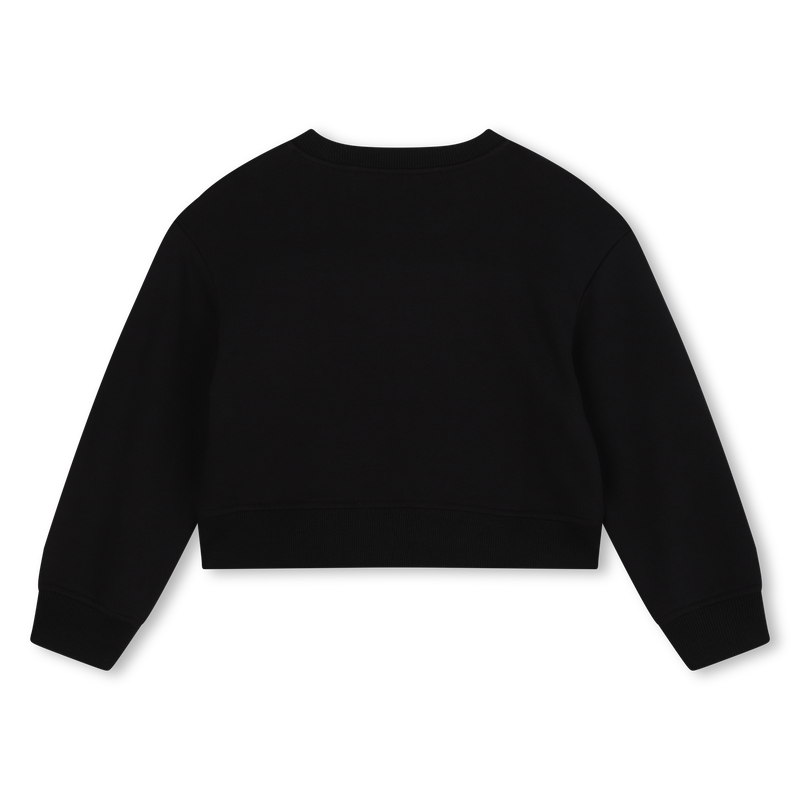 Sweatshirt cropped em molet&atilde;o MARC JACOBS 
                        GIRL