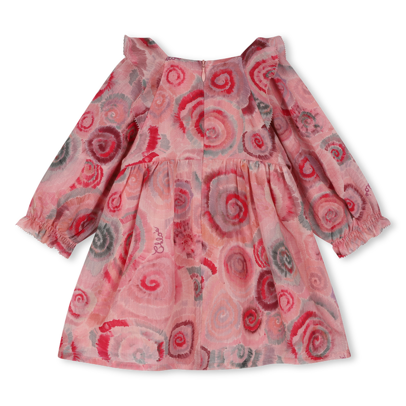 Vestido evasé com folhos CHLOE 
                    GIRL