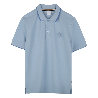 Polo corte direito em algod&atilde;o BOSS BOY