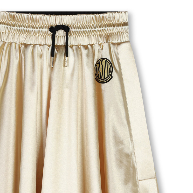 Saia de cerim&oacute;nia acetinada DKNY 
                        GIRL