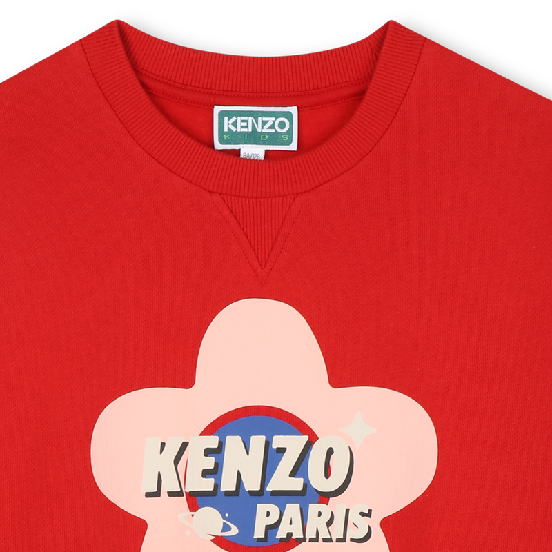 Moletom de lã não escovada KENZO KIDS 
                    GIRL