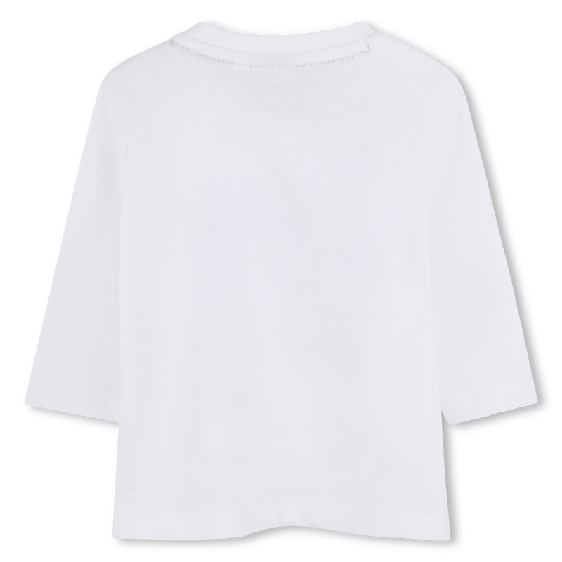 T-shirt algodão com logótipos BOSS 
                    BOY