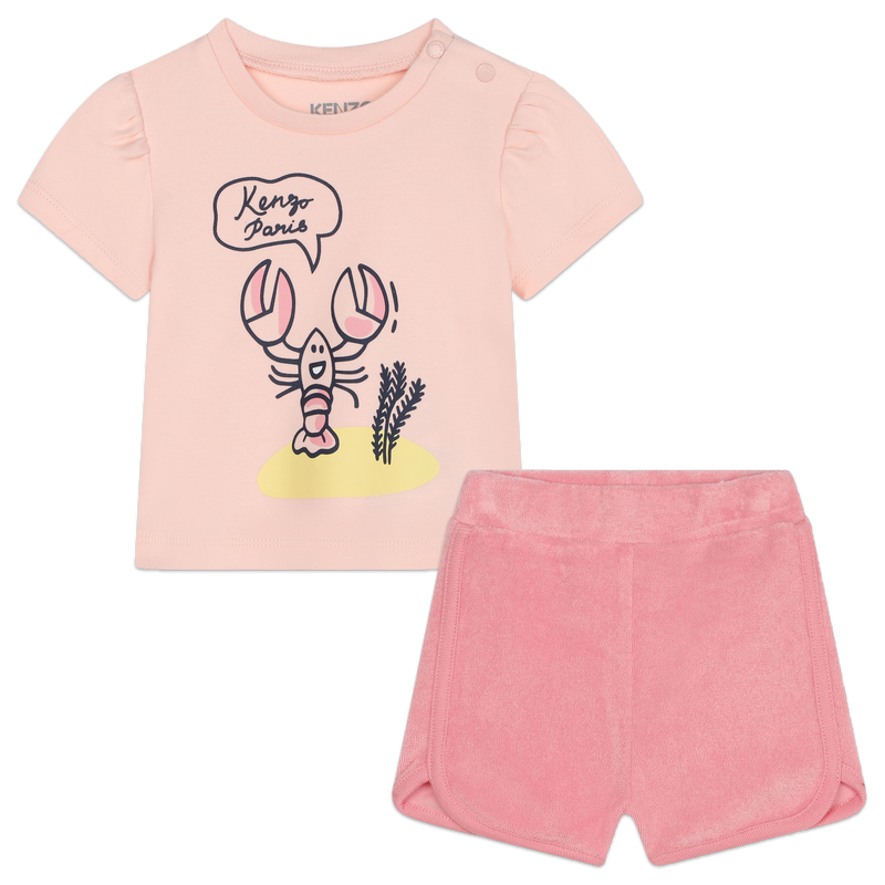 Conjunto de calções e t-shirt KENZO KIDS 
                    GIRL