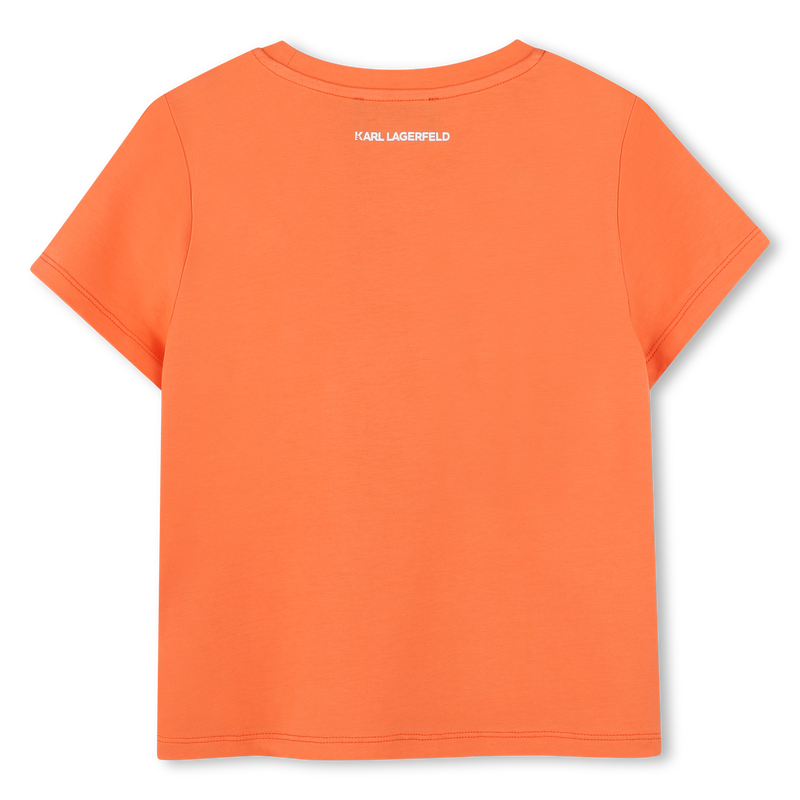 T-shirt com estampa KARL LAGERFELD KIDS 
                        GIRL